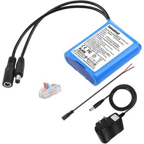 Talentcell 12V Lithium ion Battery Pack, 11.1V 2600mAh 28.86Wh Batteries with DC 12V Output for DIY Project, Radio, Fishing Light, RC Car, LED Light Strip, CCTV Camera, Router, DIY and More
