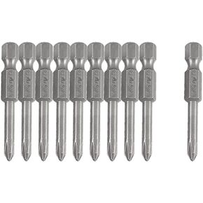 uxcell Magnetic 4mm PH1 Phillips Cross Head Screwdriver Bits 50mm Long 10 Pcs