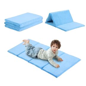Tiita Kids Nap Mat, Foldable Play Mat, Sleeping Pad, Folding Kinder Mat Portable Bed for Daycare and Kindergarten, 1 Piece, Pink