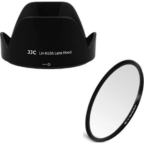 JJC HB-N106 Reversible Lens Hood + 55mm UV Filter for Nikon AF-P DX 18-55mm f/3.5-5.6G VR, AF-P DX 18-55mm f/3.5-5.6G Lens on Nikon D3500 D3400 D5600 D7500 Camera (NOT for Older Nikon 18-55mm Lens)