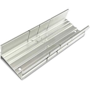 12 Inch Heavy Duty Mitre Box Cuts both 45 degree and 90 degree Miter Angles for Accurate Cutting, Impact-Resistant ABS plastic Miter Box for DIYer, Woodworker, Woodcarver, Carpenter, Yellow