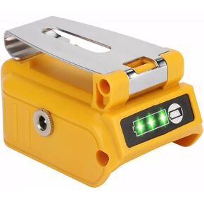 Dual USB Battery Charger Adapter Power Source Converter Compatible for Dewalt 14-21V Max XR