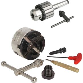 SCR4-3.75 Wood Lathe Gear Chuck and Drill Chuck