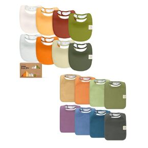 KeaBabies 8-Pack Baby Bibs for Girls & Boys and 8-Pack Baby Bib for Boy, Girl - Teething Scarf for Toddler, Kids - Drool Bib for Girl, Boy, Toddlers, Infant Bibs, Cotton Scarfs