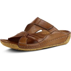 Spring Step Women's Style Gretta Leather Slide Sandal