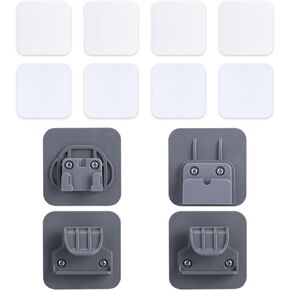 No Drill Baby Gate Parts (Gray) No Drilling Full Set Installing Hardware Compatible Doktorbaby 55" to 100" No Drill Retractable Pet Gates Original Replacement Parts Including Sticker X8, Hardware X4