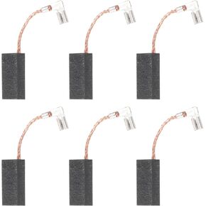 MECCANIXITY 6 Pack Carbon Brushes Set Replaces 19x9x6mm for Most Power Tools Electric Hammer Drill Motor Circular Saws Replacement Part