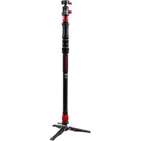 IFOOTAGE Cobra 3 Strike Monopod with Ball Head, 59'' Video Monopod Kit for Canon Nikon Sony Olympus Panasonic DSLR Camera
