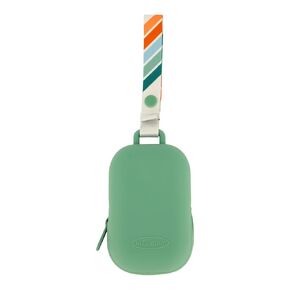 Infantino PaciPod - Premium Silicone Pacifier Holder, Attaches to Stroller or Diaper Bag, Stores up to 2 Pacifiers, Easy to Clean