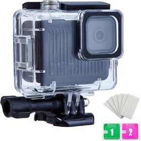 PWireless 196FT/60M Waterproof Case for GoPro Hero 4K, Underwater Diving Protective Housing Shell for Go Pro Hero 4K Compact Action Camera with Bracket Accessories