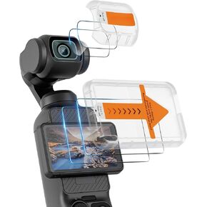 واقي شاشة طوام Autofilmaid لـ DJI Pocket 3 HD Glass Screen Protector Film تم ترقيته لـ DJI Osmo Pocket 3 Creator Combo Accessories