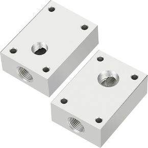 2PCS 3/8-Inch Air Push to Connect Outlet Block for Compressed Air Piping Systems