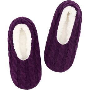 Panda Bros Slipper Socks For Women With Grippers, Fuzzy Womens Slipper Socks With Non Slip Bottoms, Cozy Warm House Slippers