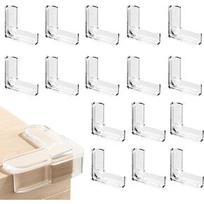 Baby Corner Protectors for Furniture - 16 Pack | Soft and Durable Edge Guards to Baby Proof and Prevent Child Head Injuries | Corner Guards for Table, Furniture (Transparent Drop Shape)
