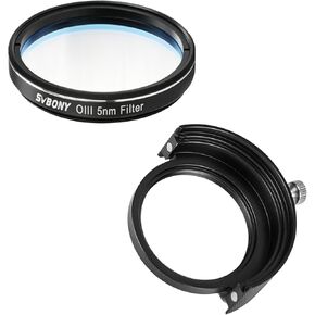 SVBONY SV226 Holder for Filter Drawer, Magnetic Filter Holder for SV226 Telescope Filter Drawer Bundle with SV227 2" Telescope Filter, OIII 5nm Narrow-Band Filter for Deep Sky Astrophotography