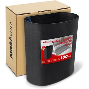 Drum Sander Conveyor Feed Belt Compatible with JET JWDS-1632 Drum Sander - 100 Grit Silicone Carbide Feed Belt, 17-3/8" x 38"
