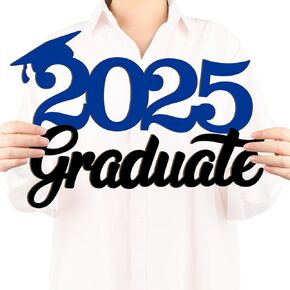 فئة خشبية من 2025 علامة كبار 2025 الدعائم التخرج لالتقاط الصور 2025 فئة الدراسات الدعائم الخريجة علامات التخرج الكلية مستلزمات الحفلات الثانوية غير المكتملة للطلاء