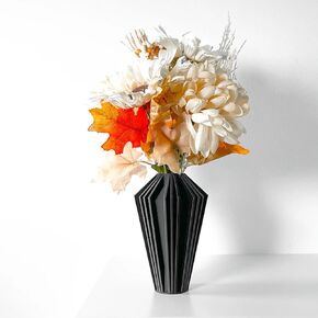 Small Vase for Centerpiece Table Decorations,Unique Vase for Home Decor,Unbreakble Round Vase for Fake Flowers,Pampas,Perfect for Wedding,Party,Dinging,Kitchen(8 inch Green)