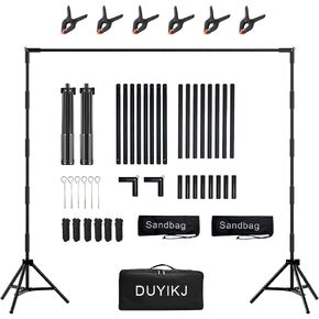 حامل خلفية الصور ، 10 × 7.5 قدم استوديو صور قابلة للتعديل ، والتصوير المحمولة ، طقم الوقوف الخلفي مع حقيبة حمل للحفلات ، التقاط الصور ، زفاف ، أحداث زخرفة in Kuwait