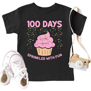 100 Days of School Shirts for Boys Girls in My 100 Days Smarter Era T-Shirt Happy 100th Day of School Print Casual Tops