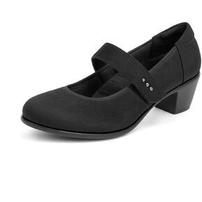 VJH Confort Women's Mary Jane Pumps Low Block chunky keel round rowy the tee star