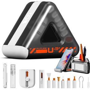 AirPod & iPhone Cleaning Kit,18-in-1 Keyboard Cleaner with Keyboard Brush Tool,Multi-Function Laptop Cleaning kit Lightning Port Cleaner for MacBook, iPad, AirPods, Camera-Black