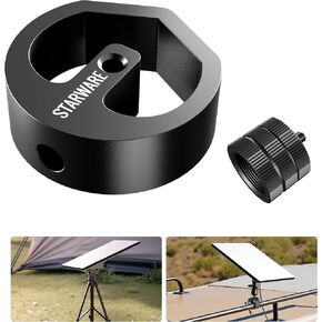 STARWARE Starlink Mini Tripod Adapter, Aluminum Alloy Material Compatible with Starlink Mini Pipe Adapter, 1/4"~20 and 3/8"~16 Threaded for Tripods, Mounts, Clamps, Brackets and Fixed Accessories