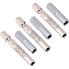 6pcs 1/4" to 4mm Bit Adapter, 6.35mm to 4mm Hex Screw Driver Bit Adapter Magnetic & Drill Extension Bit Holder for Micro Bits, Screwdriver Converter Set for Automotive & DIY Repair Tool Kit