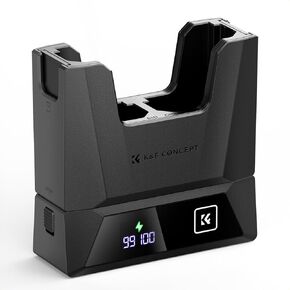 K&F Concept NP-FZ100 Charger 18W Dual Portable Battery Charger for Sony A7iii, A7iv, A7C, FX3, FX30, A9, A6600, A6700, ZV-E1, ZV-E10ii, Alpha 9, A9S, A7R III, A7R IV, A7R V