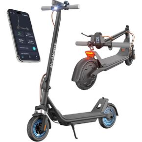 Electric Scooter A1C,Front Suspension Kick Scooter,8.5 Solid Tires,300W Motor,Smart APP Control,15.5MPH, E Scooter for Teens Adults UL2272