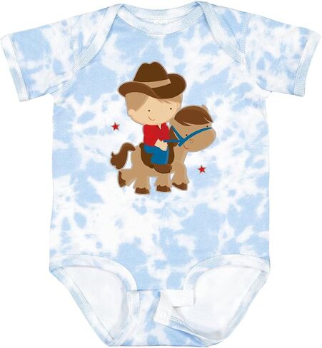 inktastic Cowboy Boy on Pony Baby Bodysuit in Kuwait