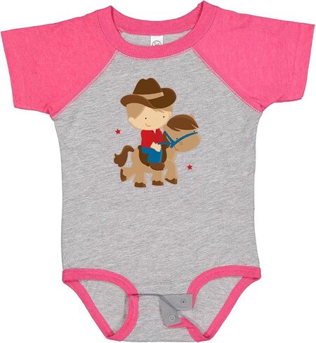 inktastic Cowboy Boy on Pony Baby Bodysuit in Kuwait