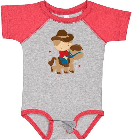 inktastic Cowboy Boy on Pony Baby Bodysuit in Kuwait