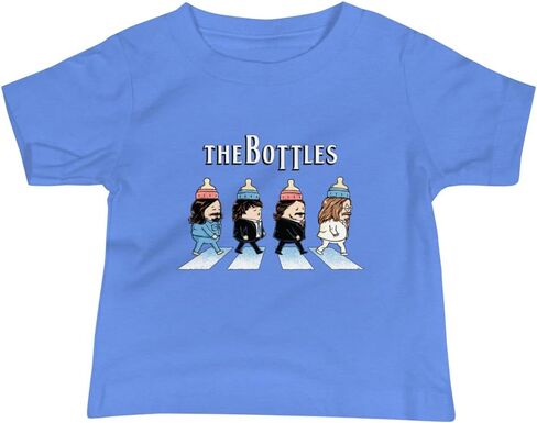 The Bottles Baby Tee, 100% Cotton, Babies & Toddler Sizes, Old School Rocker Tees, Great Gifts for Music Fans in Saudi Arabia