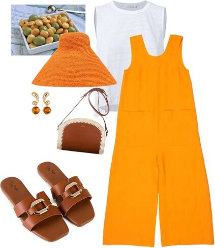 Putu Women's Flat Sandals Square Open Toe Slide Sandals Casual Summer Sandals with Metallic Buckle in Kuwait