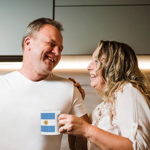 3dRose Argentina Flag Ceramic Mug, 11-Ounce in Kuwait