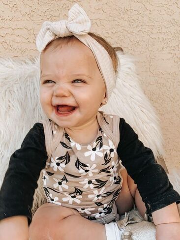 Utaly Winter Cute Kids Baby Girls Redbit Conted Beadbrand Headwarmer (Red + Beige ، Stepty) in Kuwait