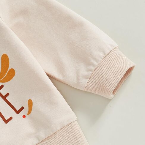 Toddler Baby Girl Halloween Outfit Pumpkin Crewneck Sweatshirt Long Sleeve Shirt Pants Newborn Fall Clothes in Saudi Arabia