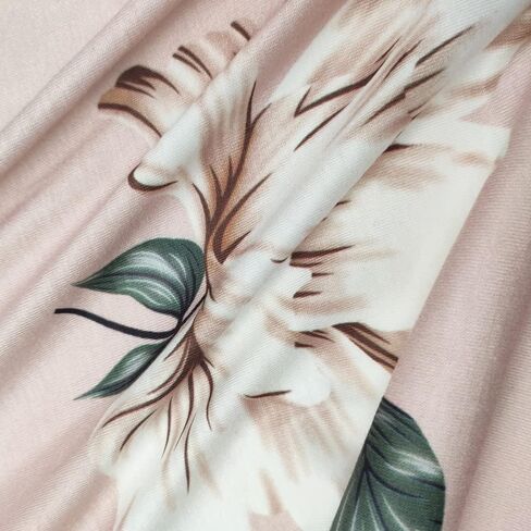 H & Joy Womens Maternity Press Dress Midi Floral Dress Frust Franting Summer Dresses Pink in Saudi Arabia