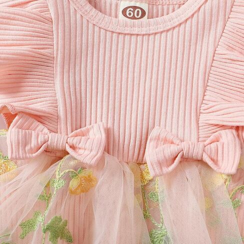 Newborn Baby Girl Tutu Romper Dress Infant Party Sleeveless Ruffled Flower Embroidery Lace Tulle Princess Skirt Headband Set in Saudi Arabia