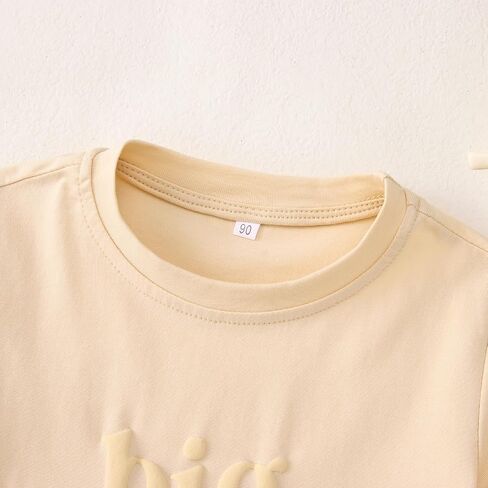 BOUTIKOME Big Brother Shirts Toddler Boys 3D Puff Print Big Bro T-Shirt Baby Summer Tees Sibling Reveal Announcement Tops in Saudi Arabia