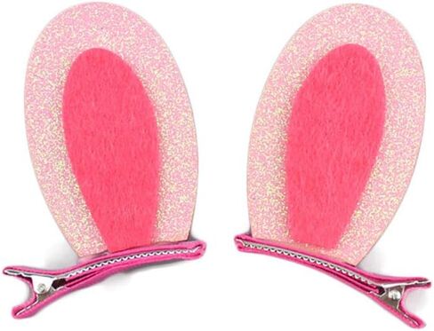 Pink Easter Headband Hairclips Bow Pink Easter Baby Hair Band Bow Hair Clip Pins JHE20 (HairClip-Gold Flower) in Kuwait