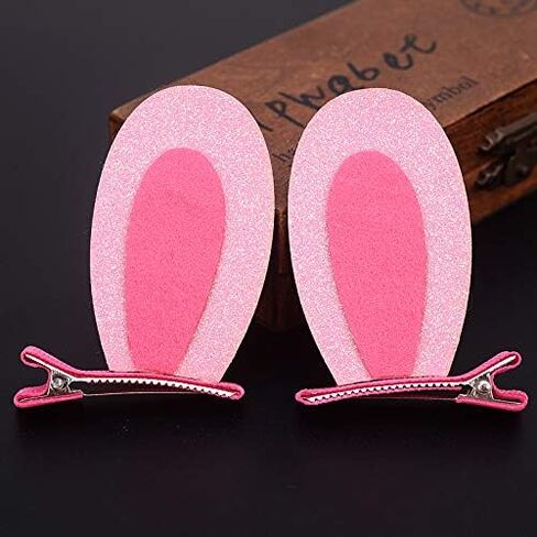 Pink Easter Headband Hairclips Bow Pink Easter Baby Hair Band Bow Hair Clip Pins JHE20 (HairClip-Gold Flower) in Kuwait