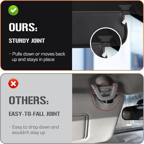 Sun Visor for 1997-2002 Jeep Wrangler & TJ, Right Passenger Side Black SunVisor in Saudi Arabia