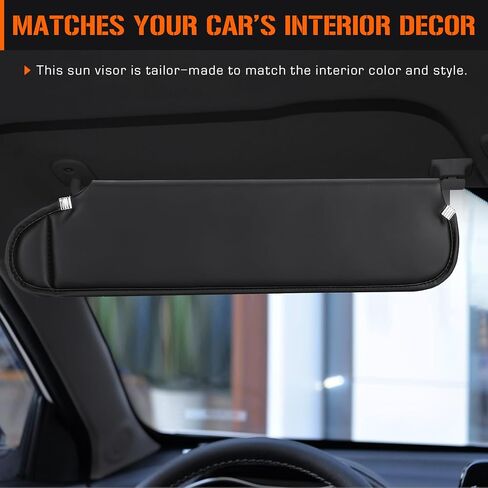 Sun Visor for 1997-2002 Jeep Wrangler & TJ, Right Passenger Side Black SunVisor in Saudi Arabia