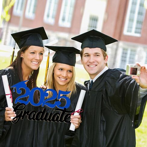 Wooden Class of 2025 Sign Senior 2025 Graduation Props for Photoshoot 2025 Class of Grad Photo Props Graduation Signs College High School Party Supplies Unfinished Grad Ornaments to Paint in Kuwait