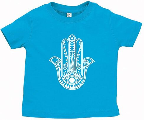Hamsa Hand Baby Tee Shirt Assorted Colors (6M 12M 18M 24M) in Kuwait