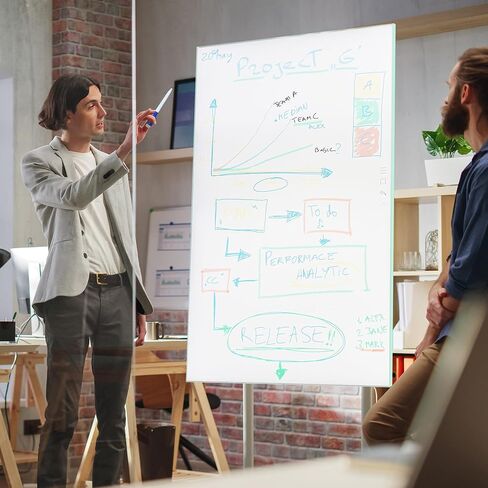 مجموعة سبورة بيضاء مغناطيسية للمسح الجاف للثلاجة وتنظيم الثلاجة مع مخطط شهري وأسبوعي ويومي مع 8 أقلام تحديد وممحاة واحدة in Kuwait