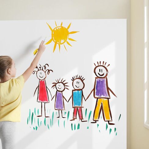 مجموعة سبورة بيضاء مغناطيسية للمسح الجاف للثلاجة وتنظيم الثلاجة مع مخطط شهري وأسبوعي ويومي مع 8 أقلام تحديد وممحاة واحدة in Kuwait