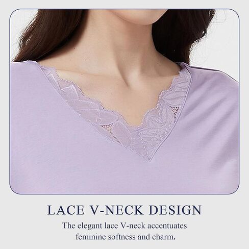 بيجامة نسائية 95% فيسكوز مصنوعة من الخيزران 5% سباندكس بأكمام طويلة وأزرار سفلية طقم ملابس نوم محبوكة ناعمة in Kuwait